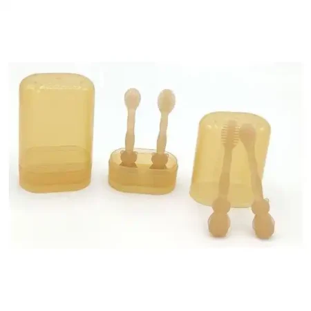 مسواک و ماساژور لثه موم عسل