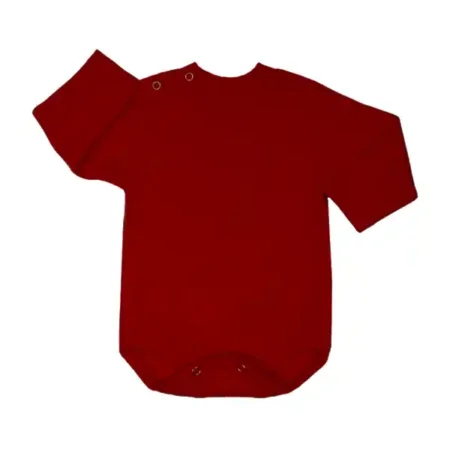 بادی يقه سه سانت کبریتی زرشکی